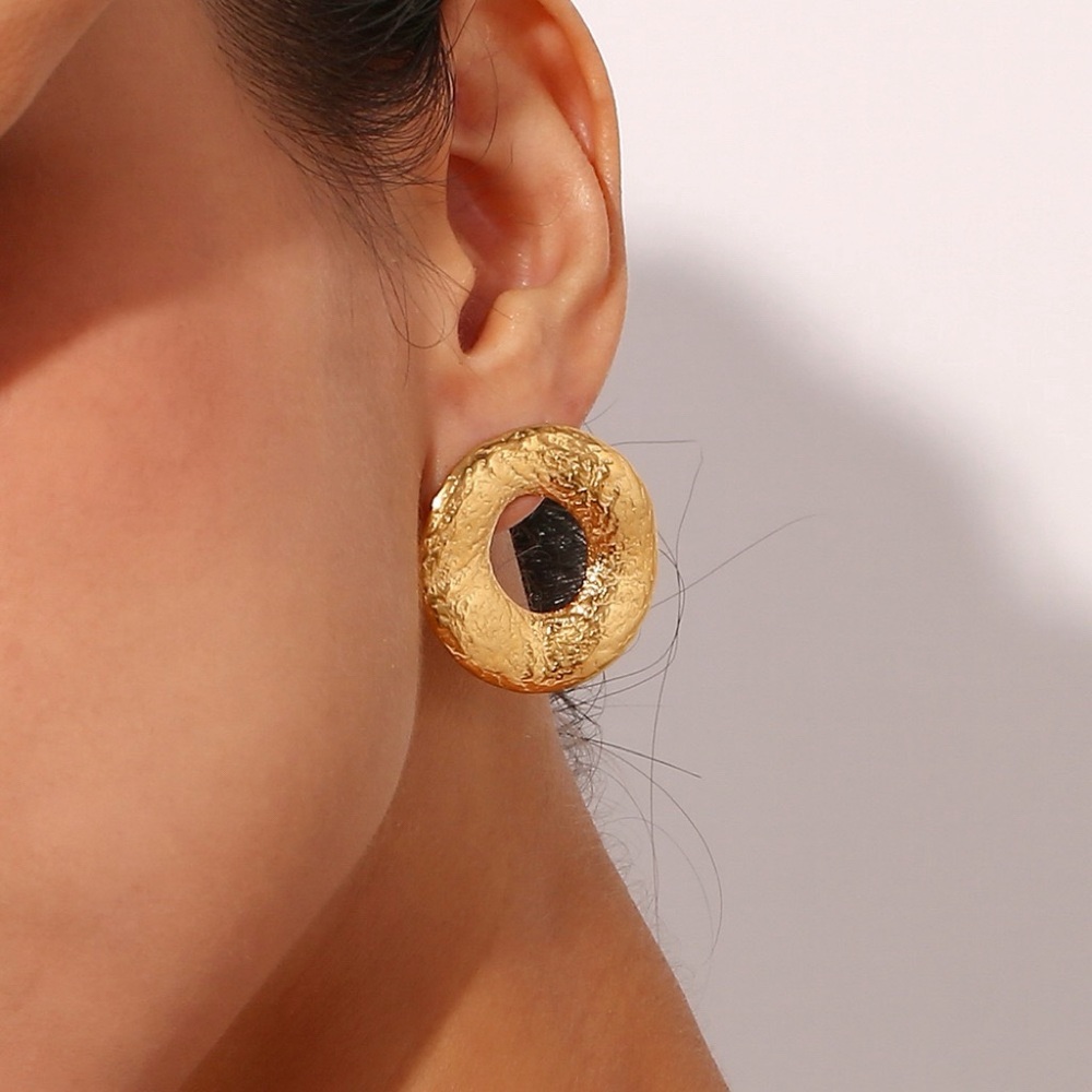 TWO PAIRS FOR $55💎*Melted Circle Earrings*Statement Earrings*Waterproof